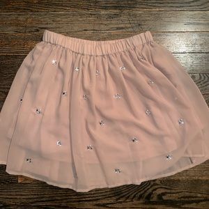 Pink/tan skirt with gem embellishments